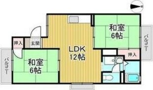 西宮北口駅 徒歩16分 2階の物件間取画像